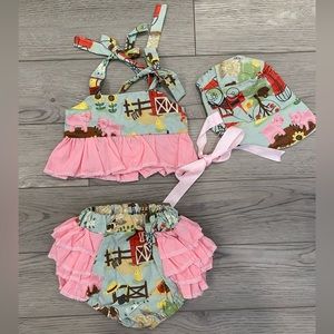 3piece matching girls outfit